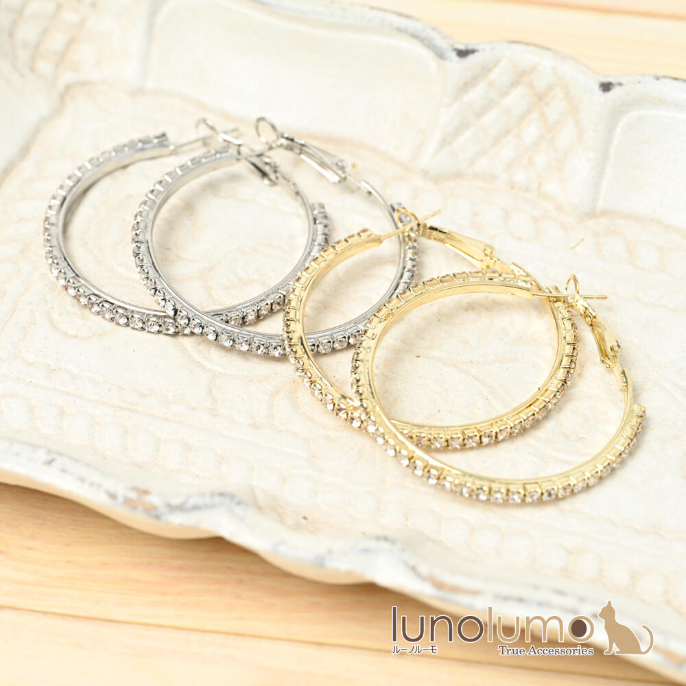 ピアス フープピアス レディース キラキラ ...