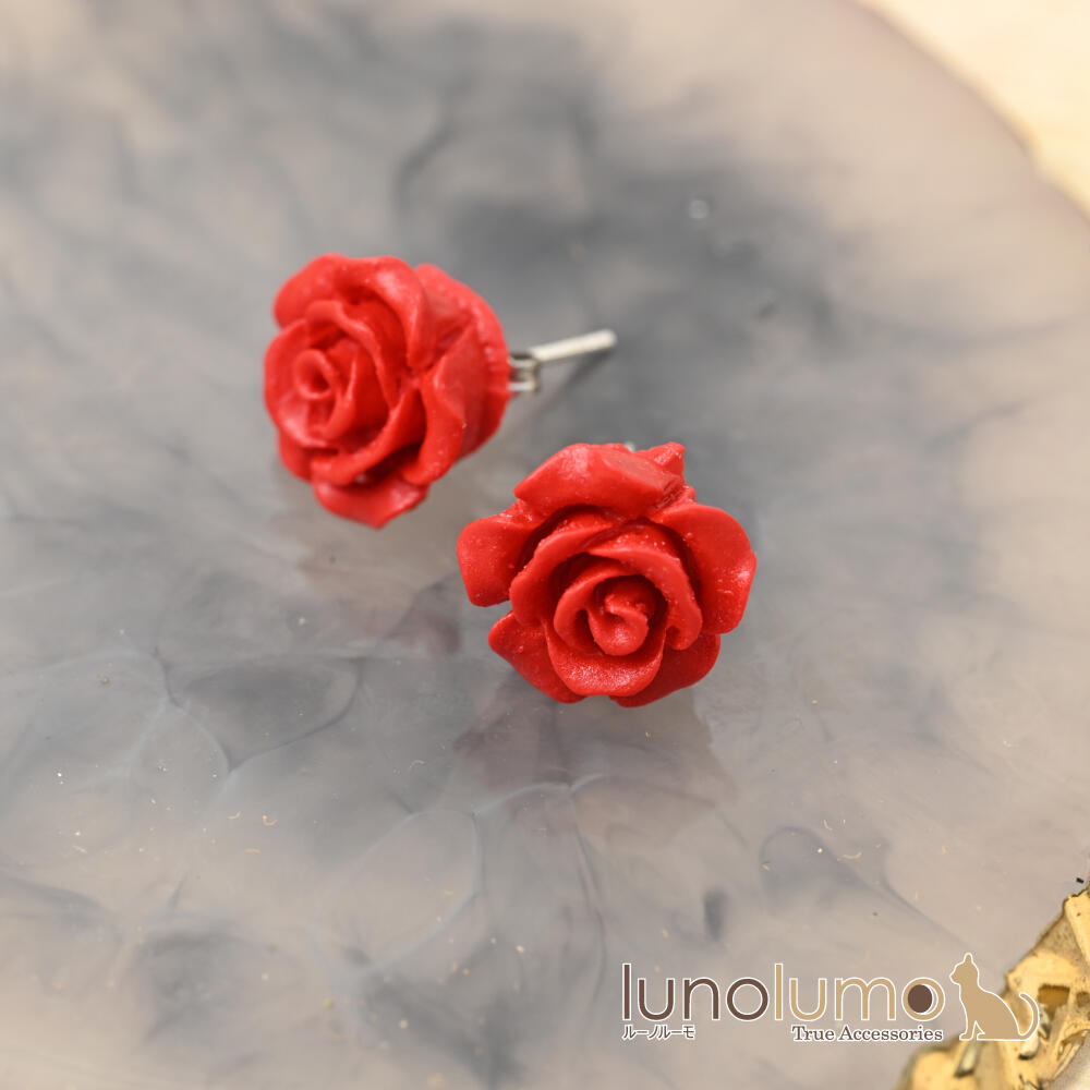 ピアス レディース バラ 薔薇 花 フラワー...