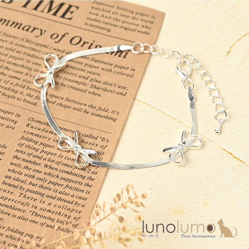 ブレスレット レディース リボン りぼん シ...