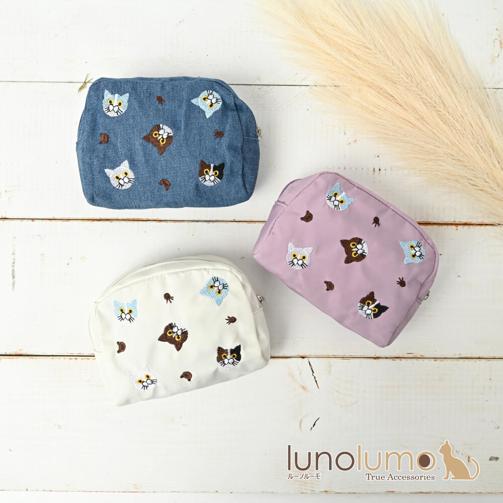 ポーチ 小物入れ レディース 猫 ねこネコ ...