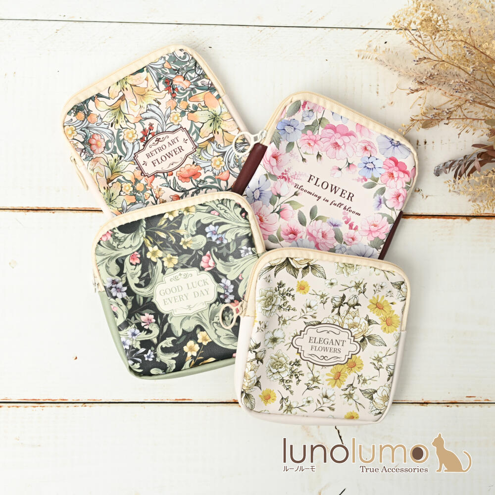 ポーチ 小物入れ レディース 花 フラワー ...