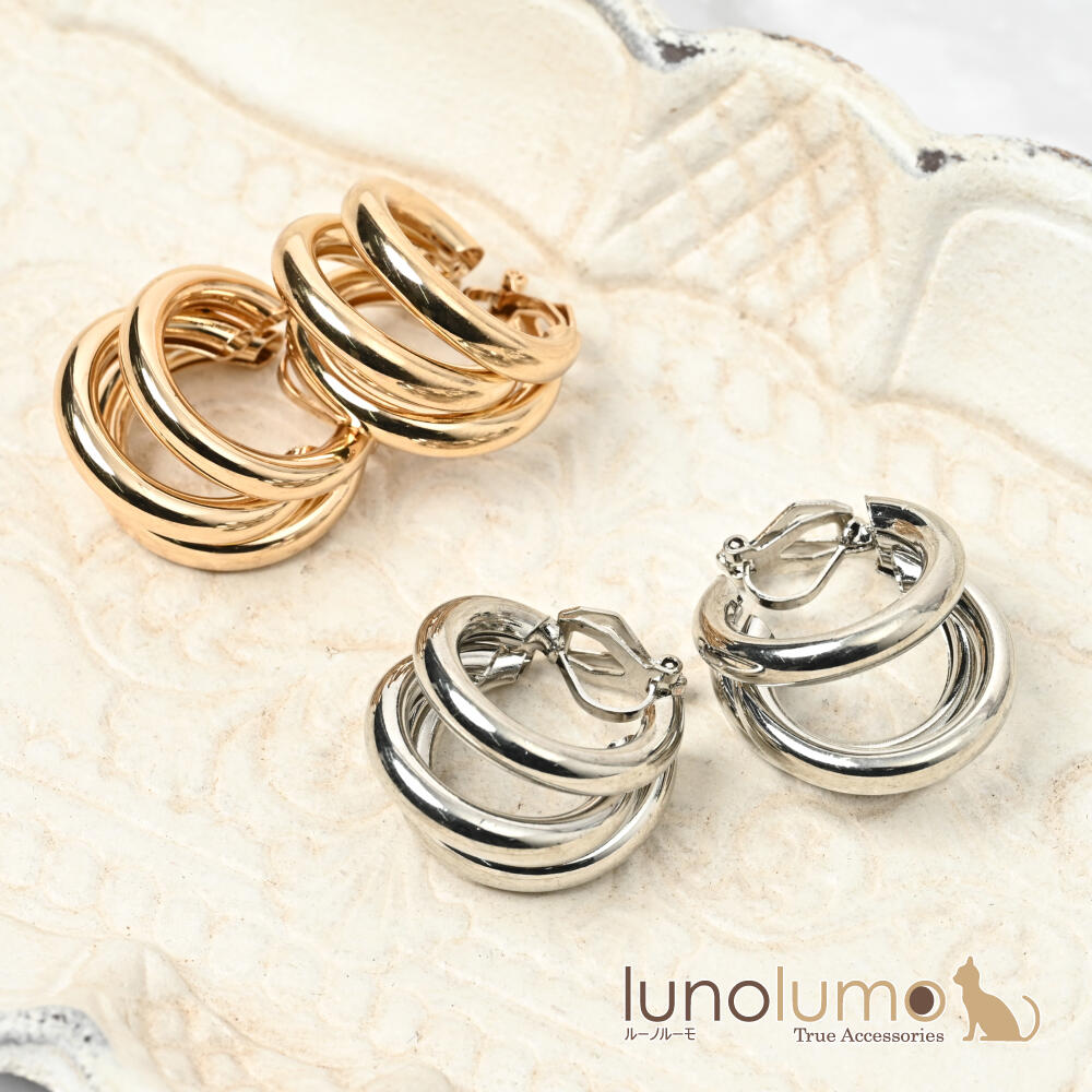イヤリング レディース フープ メタル シル...