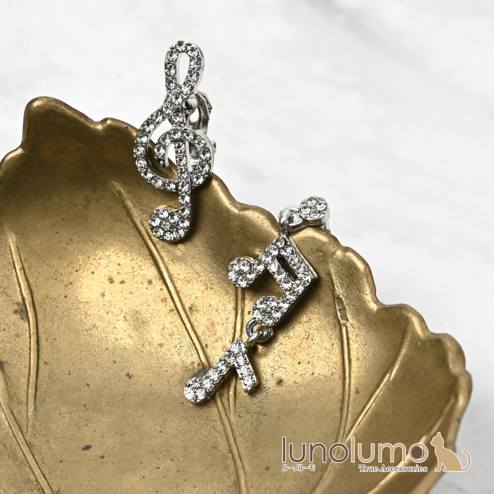 イヤリング レディース 音符 ト音記号 音楽...