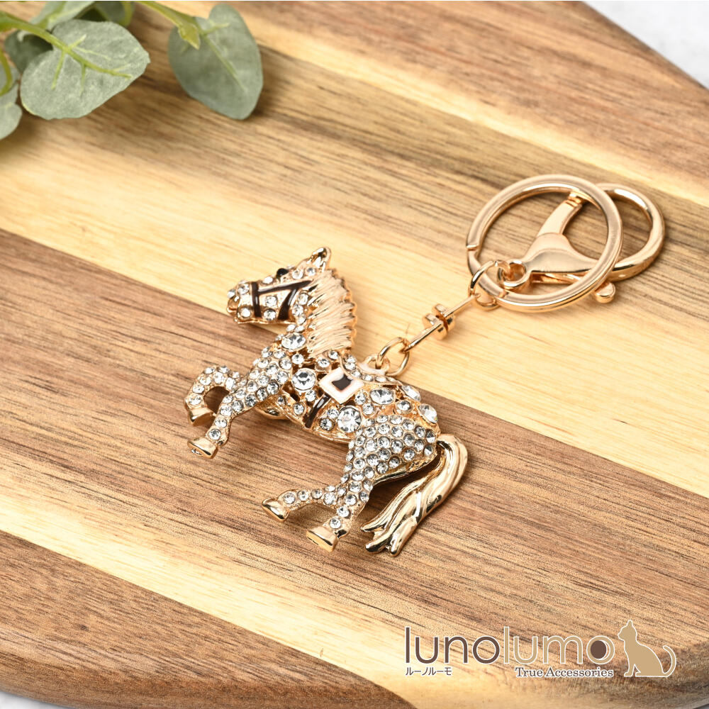 キーホルダー バッグチャーム レディース 馬...