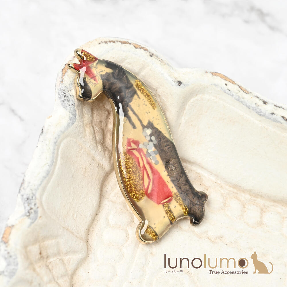 ブローチ レディース 猫 ネコ ねこ シルエ...