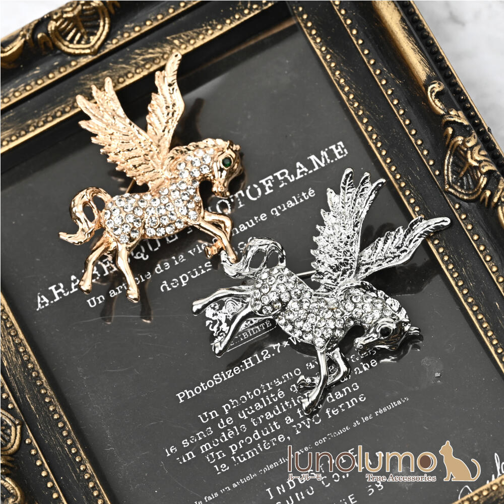 ブローチ レディース  馬 午 うま ウマ ...