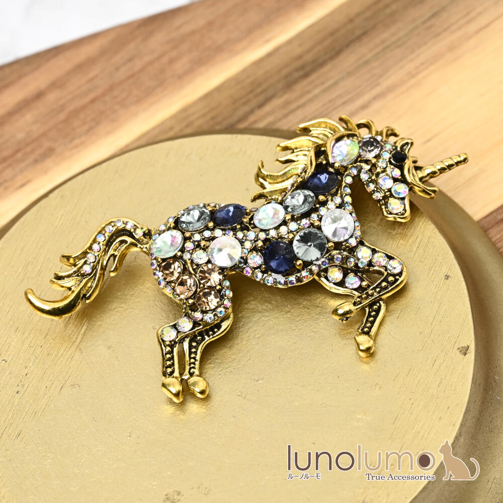 ブローチ レディース  馬 午 うま ウマ ...