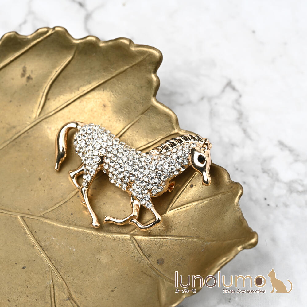 ブローチ レディース  馬 午 うま ウマ ...