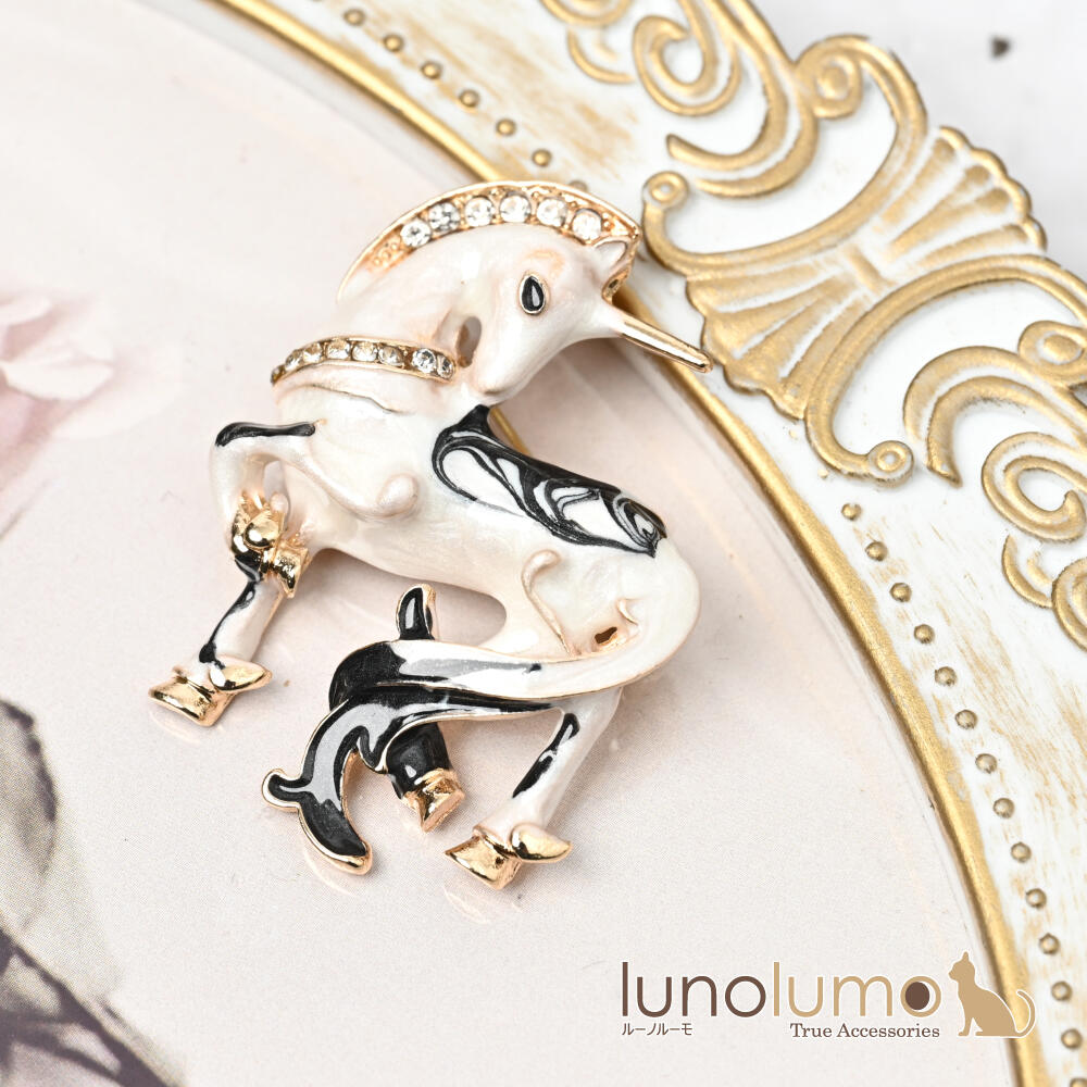 ブローチ レディース  馬 午 うま ウマ ...