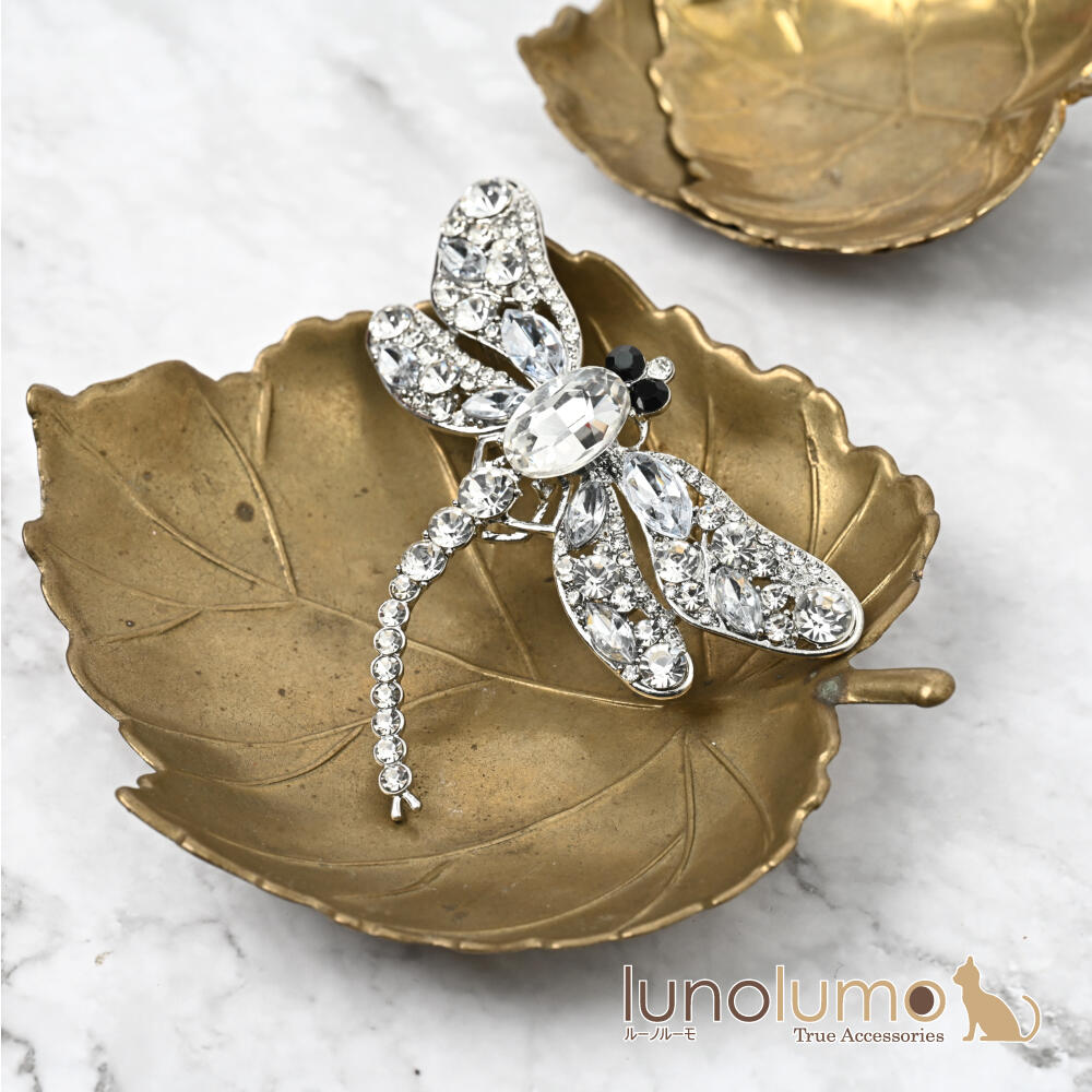 ブローチ レディース とんぼ トンボ 蜻蛉 ...