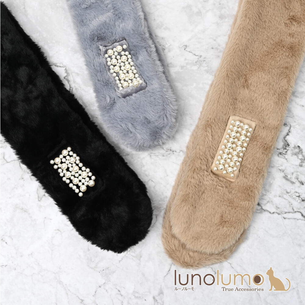 ファーマフラー マフラー フェイクファー エ...