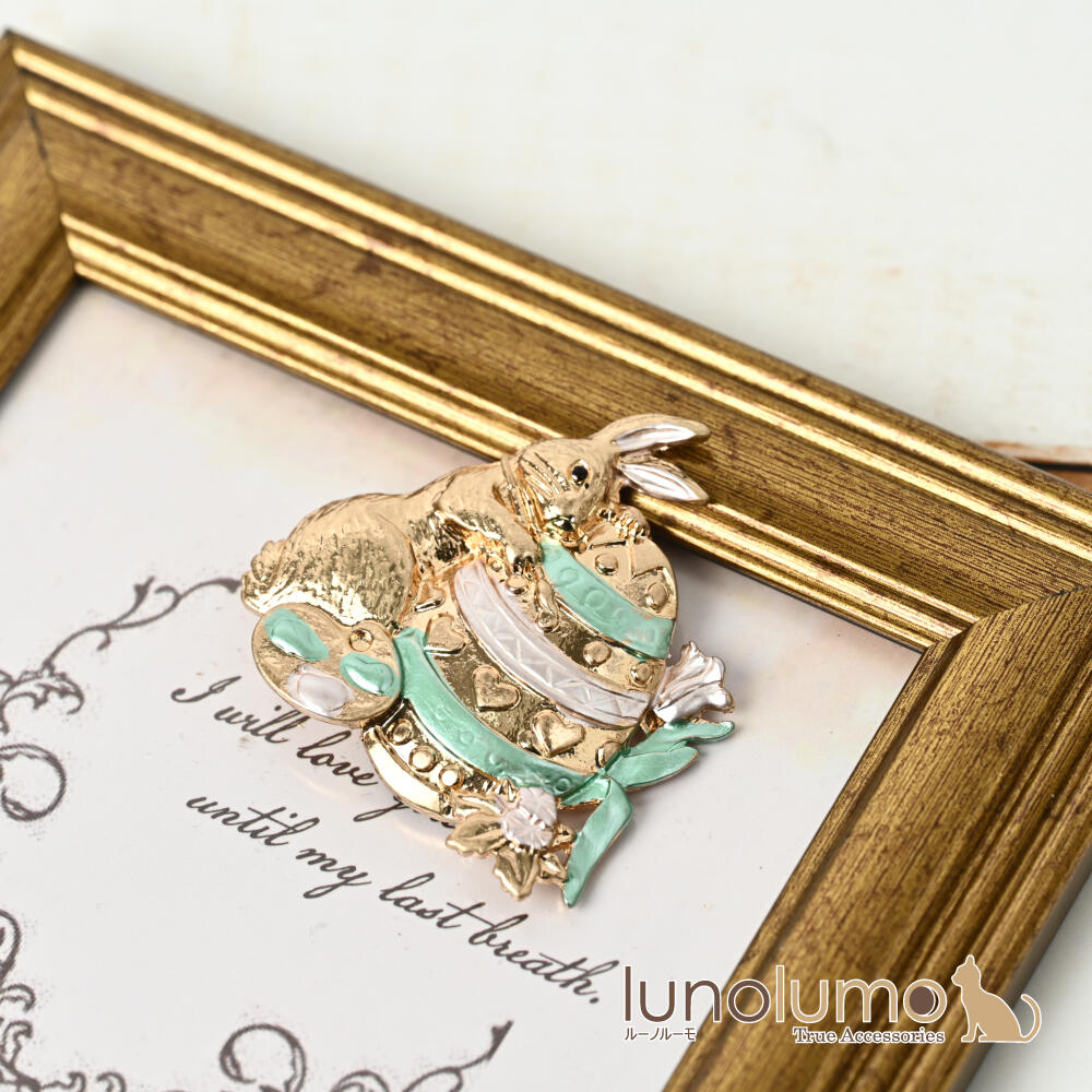 ブローチ レディース うさぎ ウサギ 兎 イ...