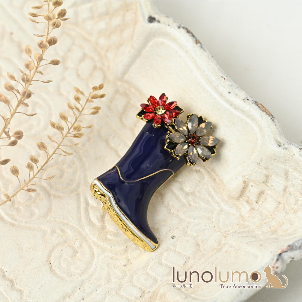 ブローチ レディース 花 フラワー キラキラ...