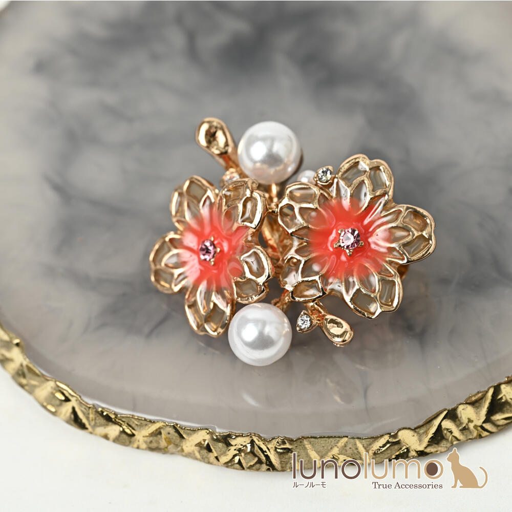 ブローチ レディース 桜 さくら ゴールド ...