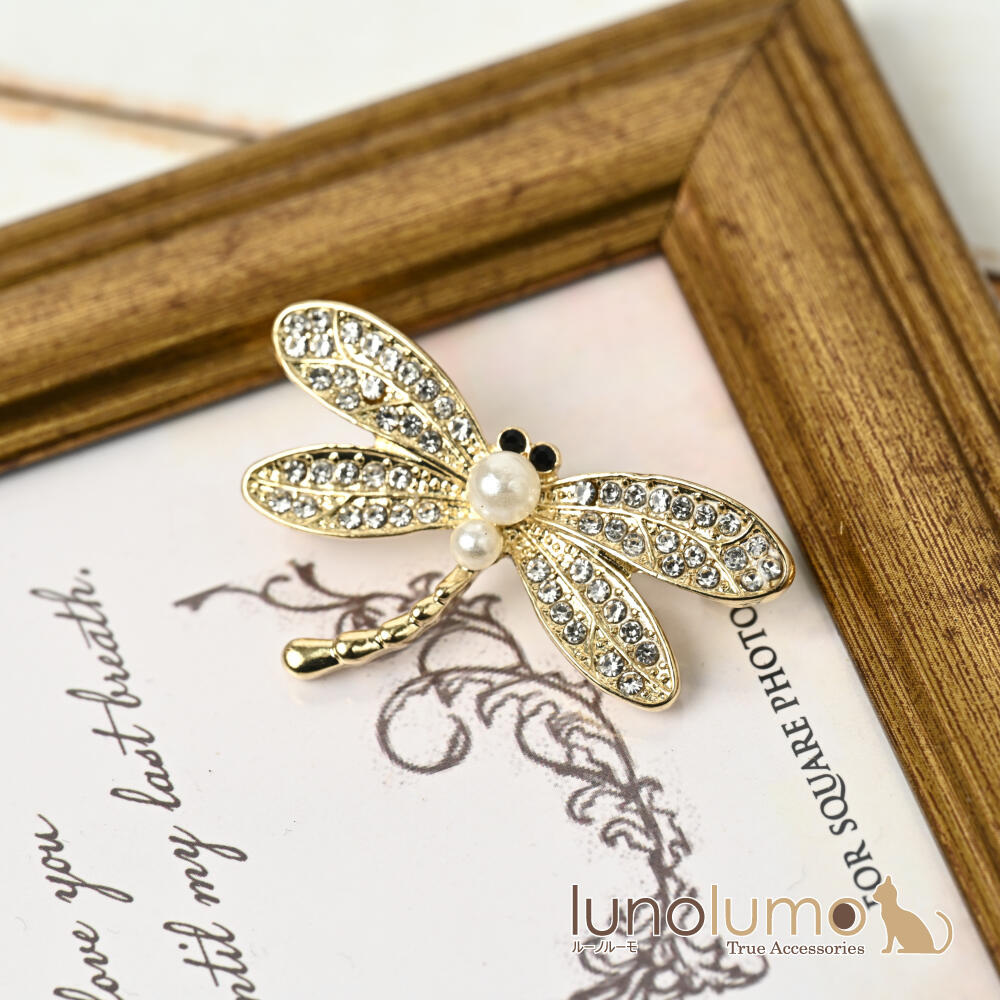 ブローチ レディース とんぼ トンボ 蜻蛉 ...