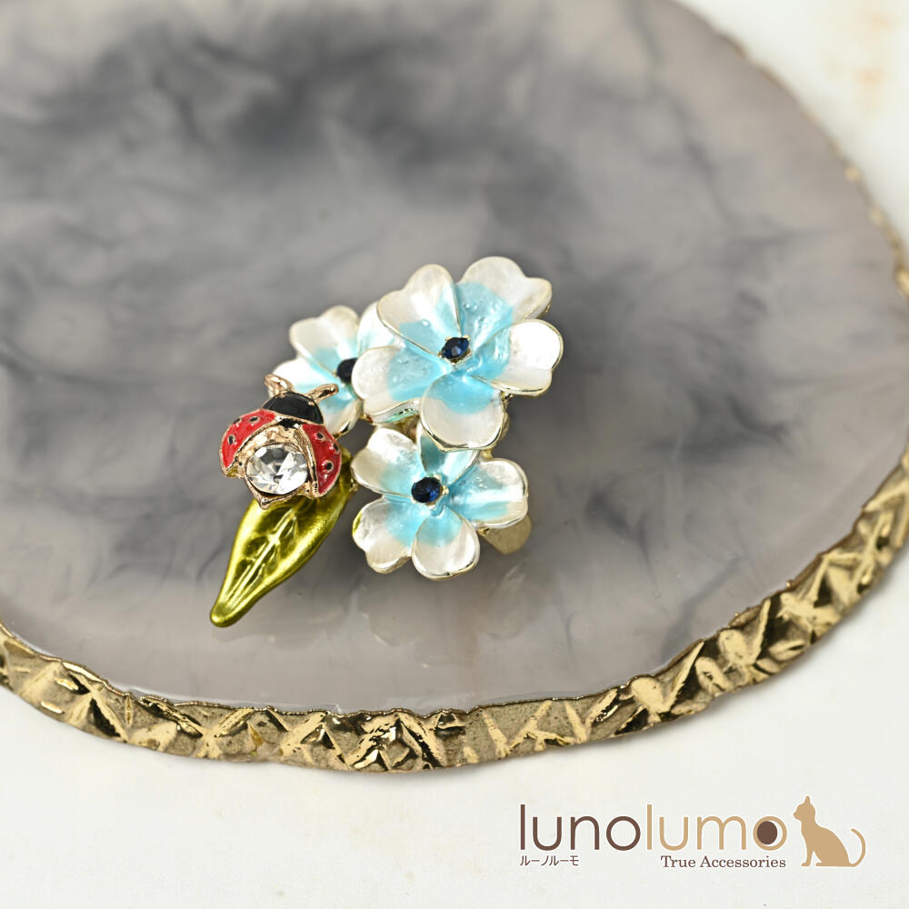 ブローチ レディース 花 フラワー てんとう...