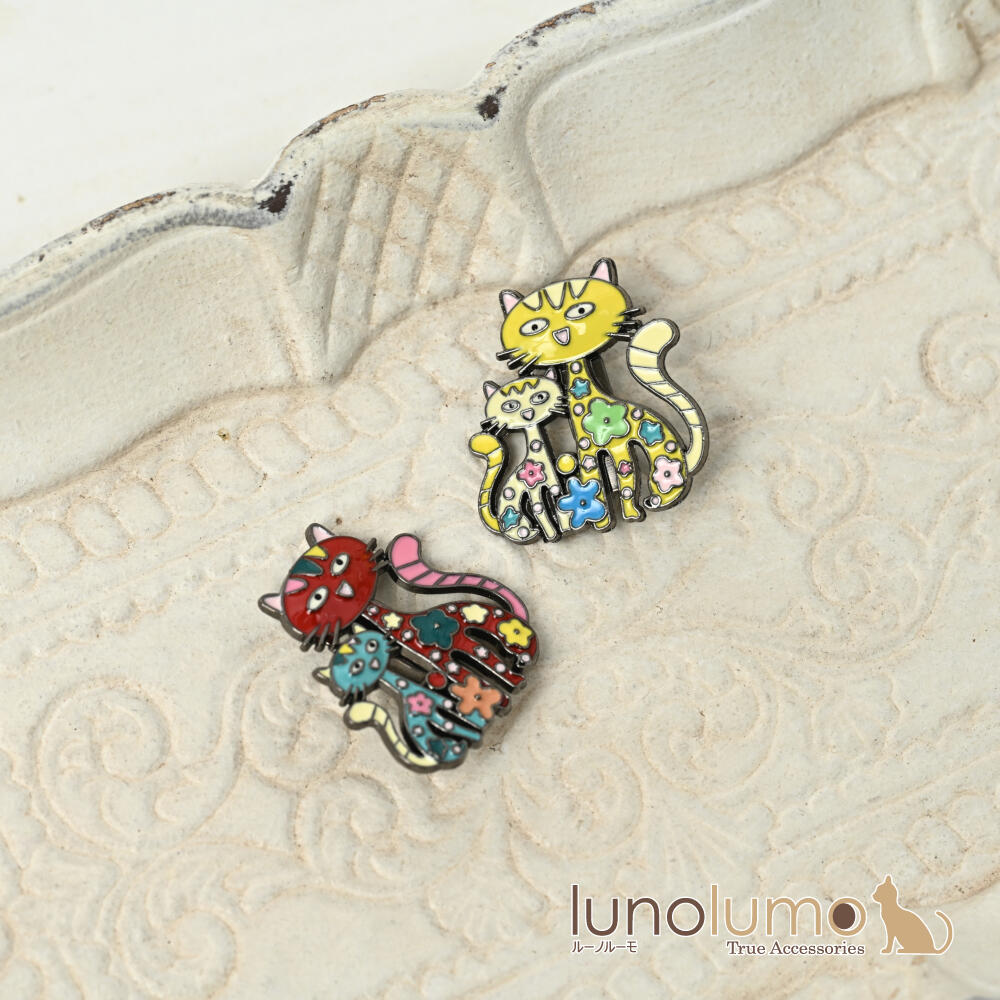 ブローチ レディース 猫 ネコ ねこ お洒落...